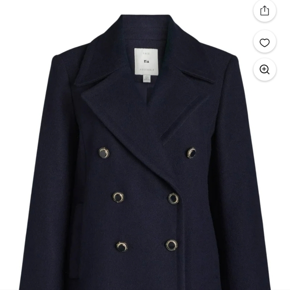 Women’s Double Breasted Peacoat from Free Assembly Navy Size 16/18 XL - Picture 7 of 11